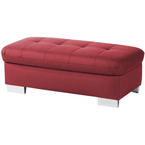 Lounge Collection Hocker  Inka ¦ rot ¦ Maße (cm): B: 130 H: 46 T: 65