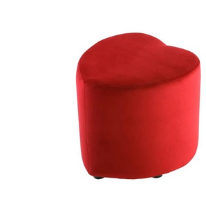 Hocker  Love ¦ rot ¦ Maße (cm): B: 45 H: 47 T: 47