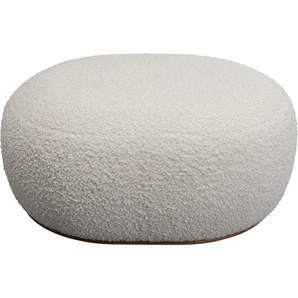 Hocker Pebble Boucle Weiß 81cm