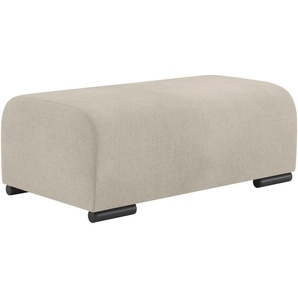 Hockerbank HOME AFFAIRE Sundance Hocker Gr. B/H/T: 123cm x 48cm x 73cm, Soft clean, beige (novaclean avanti 6 taupe) Mit DuraSpring-Taschenfederkern bis 140 kg belastbar