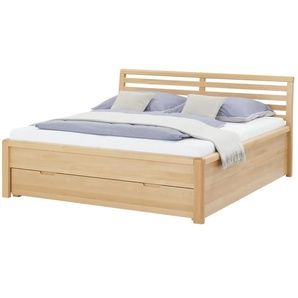 Holzbettgestell  Forresta - holzfarben - Materialmix - 172 cm - 96,5 cm | Möbel Kraft