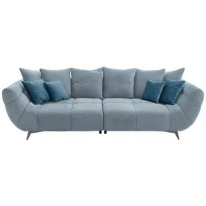 Hom`in Bigsofa, Blau, Textil, 2-3-Sitzer, Füllung: Schaumstoff, 300x79x133 cm, Stoffauswahl, Wohnzimmer, Sofas & Couches, Sofas, Bigsofas