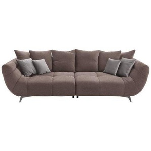 Hom`in Bigsofa, Taupe, Textil, 2-3-Sitzer, Füllung: Schaumstoff, 300x95x133 cm, Stoffauswahl, Wohnzimmer, Sofas & Couches, Sofas, Bigsofas