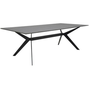 Hom`in Couchtisch, Schwarz, Metall, Glas, rechteckig, 60x40x115 cm, Wohnzimmer, Wohnzimmertische, Couchtische, Glas-Couchtische