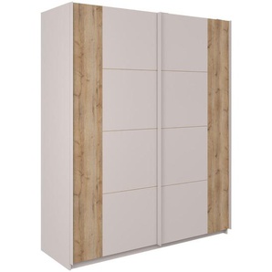 Hom`in Schwebetürenschrank, Eiche, Sand, Holzwerkstoff, 2 Fächer, 170x211x68 cm, Beimöbel erhältlich, Kinder- & Jugendzimmer, Jugendmöbel, Jugendkleiderschränke