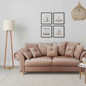 Home affaire Big-Sofa Queenie Megasofa, 2 Teile, mit weichem Sitzkomfort und zeitlosem Design, viele kuschelige Kissen