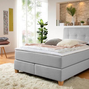 Home affaire Boxspringbett Calloway, inkl. Topper, XXL-Ausführung, in 4 Farben, 5 Breiten, 3 Matratzenarten