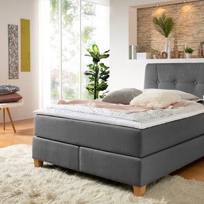 Home affaire Boxspringbett Calloway, inkl. Topper, XXL-Ausführung, in 4 Farben, 5 Breiten, 3 Matratzenarten