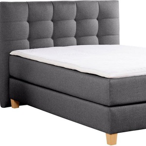 Home affaire Boxspringbett Moulay, inkl. Topper, in Überlänge 220 cm, 3 Härtegrade, auch in H4