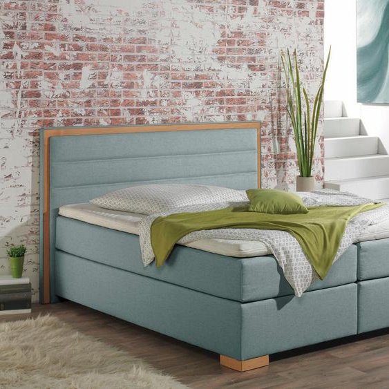 Boxspringbett Blau Samt - Boxspringbett Blau Samt - Boxspringbett