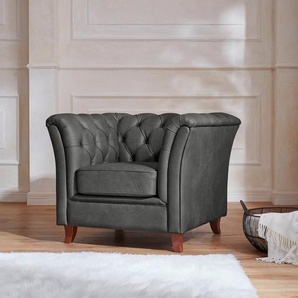 Home affaire Chesterfield-Sessel Reims Cocktailsessel, Sessel, mit echter Chesterfield-Knopfheftung, hochwertige Verarbeitung