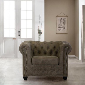 Home affaire Chesterfield-Sessel Rysum Sessel, passend zur Serie Rysum B/T/H: 94/86/72 cm