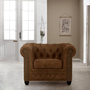 Home affaire Chesterfield-Sessel Rysum Sessel, passend zur Serie Rysum B/T/H: 94/86/72 cm