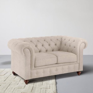 Home affaire Chesterfield-Sofa Chesterfield 2-Sitzer B/T/H: 150/89/74 cm, mit hochwertiger Knopfheftung, auch in Leder