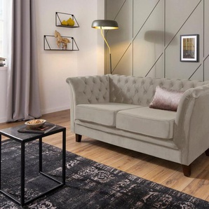 Home affaire Chesterfield-Sofa Dover, aufwändige Knopfheftung in Chesterfield-Optik