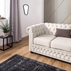 Home affaire Chesterfield-Sofa New Castle, mit hochwertiger Knopfheftung in Chesterfield-Design, B/T/H: 148/86/72