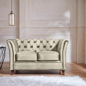 Home affaire Chesterfield-Sofa Reims, mit echter Chesterfield-Knopfheftung, hochwertige Verarbeitung