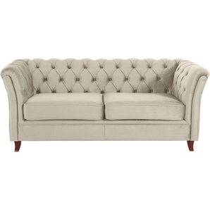 Home affaire Chesterfield-Sofa Reims, mit echter Chesterfield-Knopfheftung, hochwertige Verarbeitung