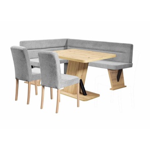 Home affaire Eckbankgruppe Laros Sitzgruppe, Eckbank, Stühle, Tisch, (Set, 4tlg Set), perfekt für Küche, Esszimmer, Wohnzimmer, Bestseller