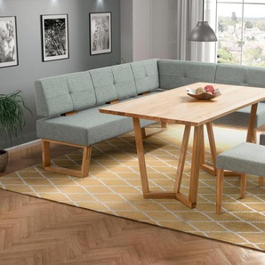 Home affaire Eckbankgruppe Ponza Eckbank Küchenbank BESTSELLER, (Set, 4-tlg), Sitzgruppe Esszimmer Stühle Tisch und Bank bequem gepolstert