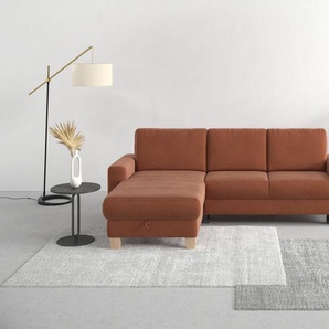 Home affaire Ecksofa Summer L-Form, mit Recamiere, mit oder ohne Bettfunktion und Bettkasten, Cord-Bezug