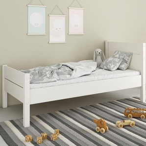 Home affaire Einzelbett ATSU , ideal für Kinderzimmer, zertifiziertes Massivholz (Kiefer), schlichtes Skandi-Design