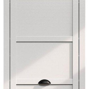 Home affaire Garderobenschrank Herzwill Kleiderschrank, grau, Eiche, Kleiderstange, B/H/T ca.: 65/201/41 cm