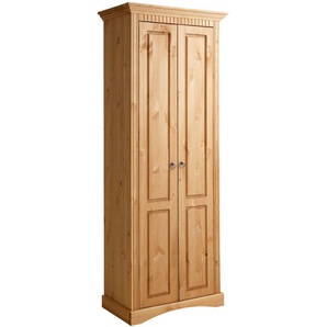 Home affaire Garderobenschrank Rustic aus massiver Kiefer, Breite 71 cm, mit Kassetenoptik