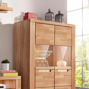 Home affaire Highboard Kolding, Breite 100 cm mit 2 Glastüren