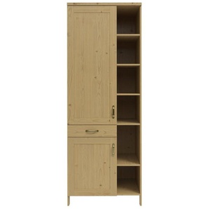 Home affaire Hochschrank Alba (1-St) Breite 75 cm, Kiefer massiv, 6 offene Fächer