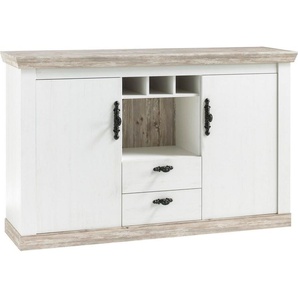 Home affaire Sideboard Florenz, im romantischen Landhaus-Look, Breite 168 cm