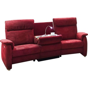 Home affaire Sofa Turin, mit motorischer Relaxfunktion, Tisch, Leuchte + USB-Ladestation