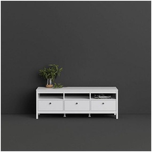 Home affaire TV-Bank Madrid, TV-Möbel, Fernsehtisch, TV-Unit, Media-Möbel, Sideboard, mit 3 Schubladen und 3 offenen Fächern, Breite 151 cm, Höhe 54 cm