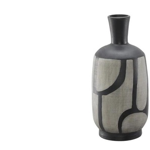 HOME STORY Deko Vase - schwarz - Terracotta - 45 cm - [20.32] | Möbel Kraft