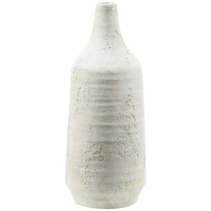 HOME STORY Deko Vase - weiß - Steingut - 36,5 cm - [14.5] | Möbel Kraft