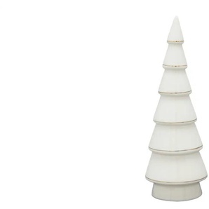 HOME STORY Deko Weihnachtsbaum - weiß - Porzellan - 25 cm - [8.5] | Möbel Kraft