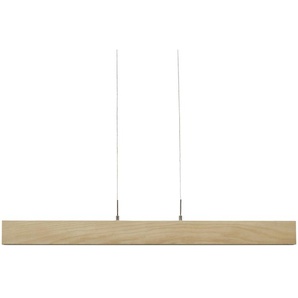 KHG LED-Holz-Pendelleuchte, 1-flammig mit Dimmer - holzfarben - Materialmix - 98 cm - 120 cm - 7,5 cm | Möbel Kraft