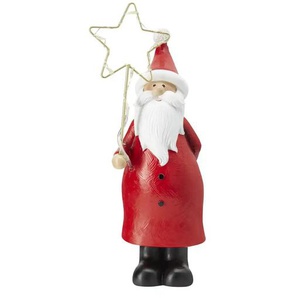 HOME STORY LED Santa Figur - rot - Polyresin (Kunstharz), Kunststoff, Metall - 6,5 cm - 20,5 cm - 5,5 cm | Möbel Kraft