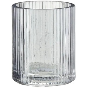 HOME STORY Teelichtglas - grau - Glas - 10,5 cm - [9.0] | Möbel Kraft