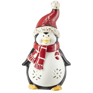 HOME STORY Teelichthalter Pinguin - mehrfarbig - Dolomite - 15,6 cm - 27,5 cm | Möbel Kraft