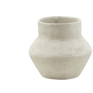 HOME STORY Vase - creme - Aluminium - 19 cm - 20 cm - 17 cm | Möbel Kraft