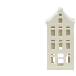 HOME STORY Windlicht Haus - creme - Aluminium - 10 cm - 20,5 cm - 6,5 cm | Möbel Kraft