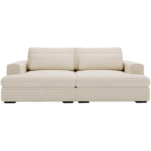 home24 Bigsofa, Beige, Textil, 2-3-Sitzer, Füllung: Schaumstoff, 223x80x158 cm, Stoffauswahl, Wohnzimmer, Sofas & Couches, Sofas, Bigsofas