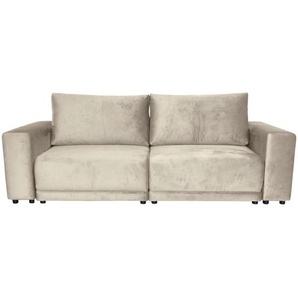 home24 Bigsofa, Beige, Textil, 3-Sitzer, Füllung: Hohlfaser, 256x88x120 cm, Stoffauswahl, Liegefunktion, Armteil links, rechts, Wohnzimmer, Sofas & Couches, Sofas, Bigsofas