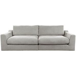 home24 Bigsofa, Hellgrau, Textil, 4-Sitzer, 276x90x109 cm, Typenauswahl, Rücken echt, Armteil links, rechts, Wohnzimmer, Sofas & Couches, Sofas, Bigsofas