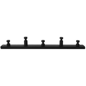 Homeit Pine coat rack  5 pegs  black