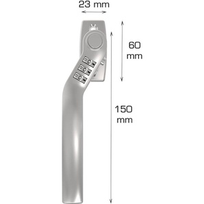 Homeit Window handle with three-digit code  left