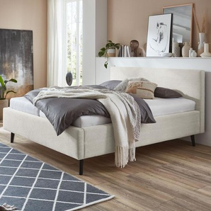 HOMELIV. Bett Calypso, beige, 180x200 cm, beige