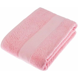 Frottee Badetuch 100% Baumwolle rosa - Homescapes