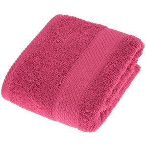 Frottee Handtuch 100% Baumwolle pink - Homescapes